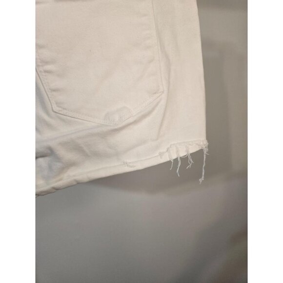 BlankNYC White Cutoff Stretchy HighRise Short Shorts 'the barrow' 30 - Picture 3 of 9